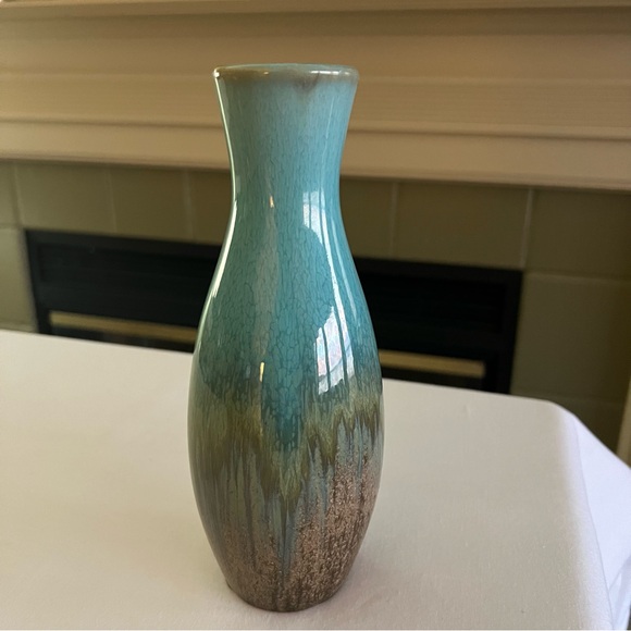 Blue and Brown Glaze Pottery Vase - Picture 14 of 14